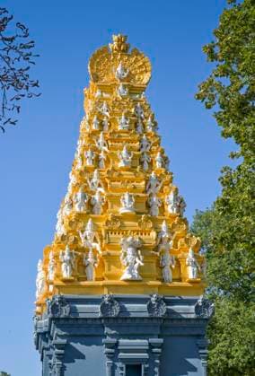 Sri Ganesha Hindu Tempel, Hasenheide, Neukölln, Berlin, Deutschland