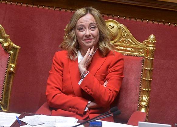 Bilder des Jahres 2024, News 10 Oktober News Themen der Woche KW42 Italy, Rome, October 15, 2024 - Communications in Senato of the Prime Minister Giorgia Meloni Italy, Rome, October 15, 2024 : The President of the Council, Giorgia Meloni, makes her communications in Senato, in view of the meeting of the next European Council., Credit:Stefano Carofei Avalon Italy, Rome Copyright: xStefanoxCarofeix xAvalonx 0921783177