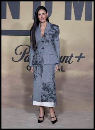 . 08 11 2024. London, United Kingdom. Demi Moore arriving at the Landman screening in London.  xStephenxLockx xi-Imagesx IIM-25573-0008