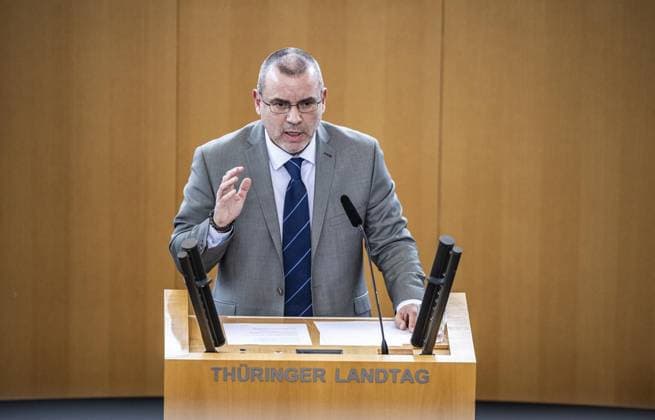 8. THÜRINGER LANDTAG - 3. PLENARSITZUNG ** NUR FÜR REDAKTIONELLE ZWECKE ** EDITORIAL USE ONLY **<p>14 11 2024-Erfurt: Thüringer Landtag 8. Wahlperiode 3. Plenarsitzung im Foto: Stefan Wogawa (BSW) ( Deutschland Thueringen Erfurt Copyright: SaschaxFromm
