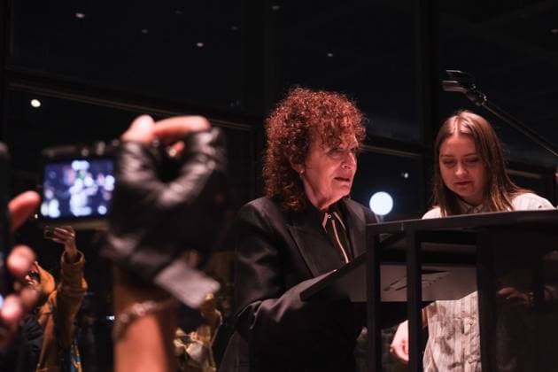 Bilder des Jahres 2024, Entertainment 11 November Entertainment Themen der Woche KW47 Nan Goldin hält eine Brandrede anlässlich ihrer Ausstellung This will not end well in der Neuen Nationalgalerie und übt leidenschaftliche Kritik an Israels Genozid an den Palästinenser und der Unterstützung der deutschen Regierung aufgrund der fatalen Staatsraison.
