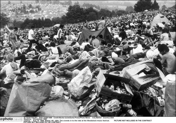 Woodstock 1969 Aug 14, 1969; Bethel, NY, USA; The crowds in to the vibe at the Woodstock music festival. Bethel USA  Copyright: xBurkexUzzlex
