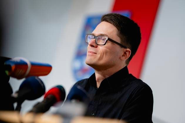 LANDESPRESSEKONFERENZ THÜRINGEN 04 12 2024 - Erfurt: Christian Schaft (Die Linke) in der Landespressekonferenz im Thüringer Landtag am 4. Dezember 2024. _________________