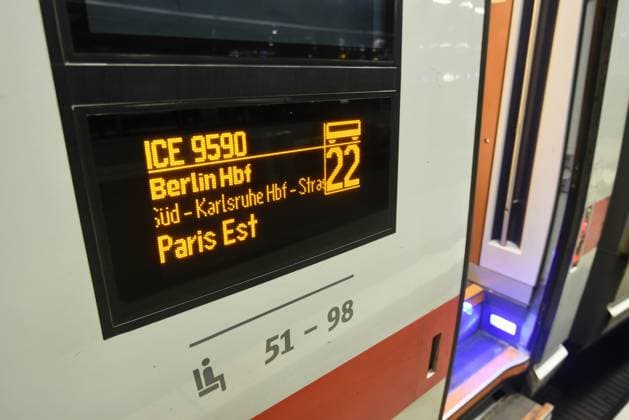 Vom Berliner Hauptbahnhof startete heute um 12:02 Uhr der erste ICE mit einer Direktverbindung nach Paris. Erste ICE-Verbindung nach Paris