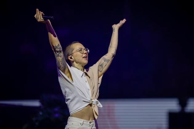 Entertainment Themen der Woche KW02 Entertainment Bilder des Tages Stefanie Heinzmann, 10.01.2025, St. Jakobshalle, Basel, Schweiz Basel St. Jakobshalle Kanton Basel Stadt Schweiz Copyright: xGrantxHubbsx