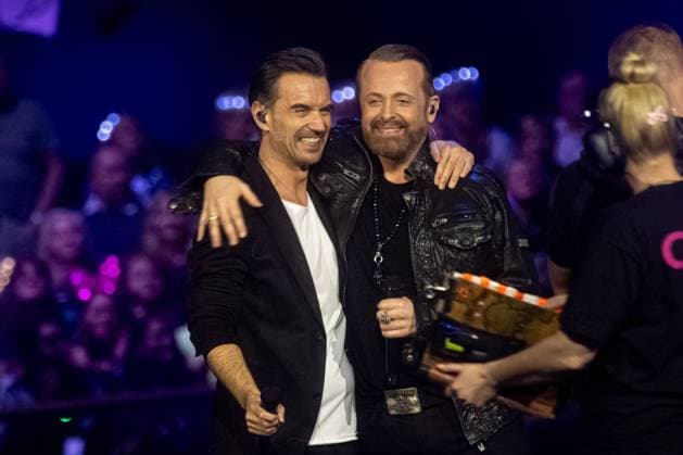 Bilder des Jahres 2025, Entertainment 01 Januar Entertainment Themen der Woche KW02 Entertainment Bilder des Tages Schlagerchampions 2025 Florian Silbereisen und Ross Antony bei der ARD LIVE Sendung Schlagerchampions - Das große Fest der Besten ! 2025 im Velodrom am 11.01.2025 in Berlin. Copyright: xEventpressxKochanx