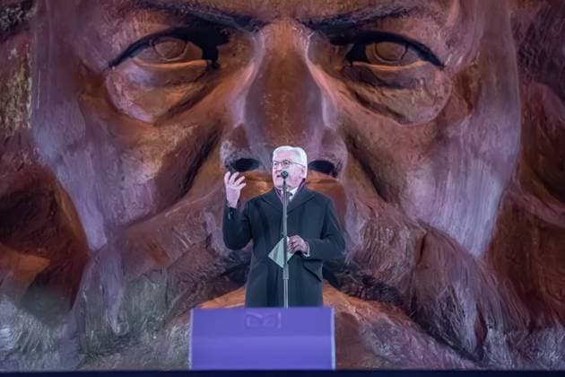Bilder des Jahres 2025, News 01 Januar News Themen der Woche KW03 News Bilder des Tages Chemnitz, Deutschland 18. Januar 2025: Die Eröffnung Chemnitz - Kulturhauptstadt Europas 2025 Im Bild: Bundespräsident Bundespaesident Frank Walter Steinmeier bei der Eröffnungsshow Eroeffnungsshow Copyright: xFotostandx xNachtigallx