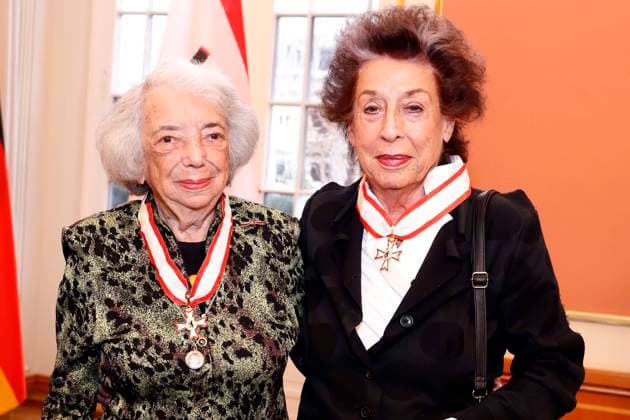 Margot Friedlaender, Lea Rosh, Preistraegerin, bei der Verleihung des Berliner Landesorden im Roten Rathaus in Berlin, Verdienstorden des Landes Berlin, Berlin Deutschland, Germany