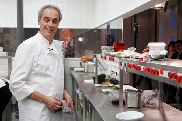 Christian Rach, Koch, eroeffnet in der Jaegerstrasse in Berlin sein neues Restaurant ROTER JAEGER, der TV-Koch betreibt hier auch Rachs Restaurantschule, Berlin Deutschland, Germany