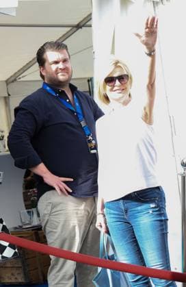 Carmen Nebel mit Sohn Gregor Backstage beim SchlagerOlymp - Das groesste Schlager Open Air in Berlin - Luebars am 10.08.2019 Berlin Germany