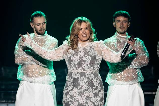 Bilder des Jahres 2025, Entertainment 01 Januar Entertainment Themen der Woche KW05 Entertainment Bilder des Tages Maite Kelly live beim Auftakt ihrer Nur Liebe -Tour in der Messehalle. Erfurt, 30.01.2024