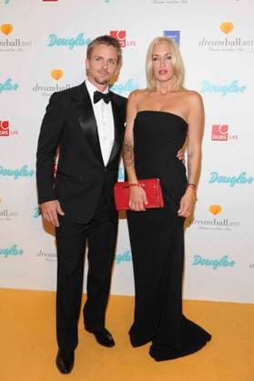 Sarah Connor mit Freund Florian Fischer Dreamball 2013 Colour my life Träume machen Mut der DKMS Berlin 12.09.2013
