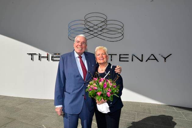 Klaus-Michael Kühne Kuehne, Christine Kühne Kuehne bei der PK zur Eroeffnung des neuen Luxus Hotel The Fontenay am Montag 19.03.2019 im The Fontenay am Montag 19.03.2018 in Hamburg HH Deutschland