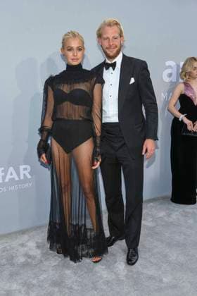 Bella Oelmann, Wanja Oberhof at the amfAR Cannes Gala during the 74th Festival de Cannes - Cannes Film Festival at Villa Eilenroc in Antibes, France, 16 July 2021. Cotes D Azur Frankreich France
