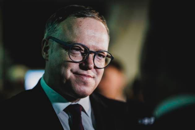 Mario Voigt, Ministerpraesident von Thueringen, aufgenommen im Rahmen des Wahlabends nach der Bundestageswahl bei der CDU im Konrad-Adenauer-Haus in Berlin, 23.02.2025. Die Union wird nach ersten Prognosen staerkste Kraft. Berlin Deutschland Copyright: xFlorianxGaertnerx