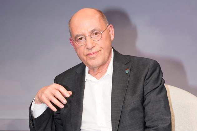 Gregor Gysi in der ARD-Talkshow maischberger im Studio Berlin Adlershof. Berlin, 11.03.2025