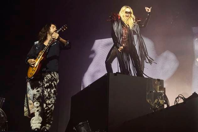Bilder des Jahres 2025, Entertainment 03 März Entertainment Themen der Woche KW12 Entertainment Bilder des Tages Tom Kaulitz und Bill Kaulitz von Tokio Hotel live bei einem Konzert von The Tour 2025 in der Swiss Life Hall. Hannover, 22.03.2025