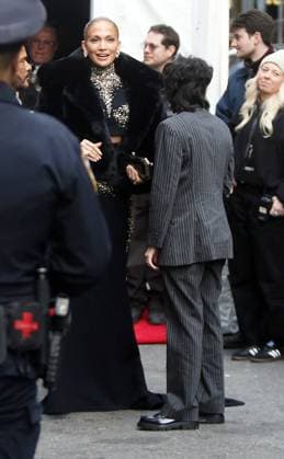 March 23, 2025 Jennifer Lopez and Emme Maribel Muniz arrival to Othelio Broadway Revival Opening Night at Ethel Barrymore Theatre in New York. March 23, 2025 Copyright: xRWx