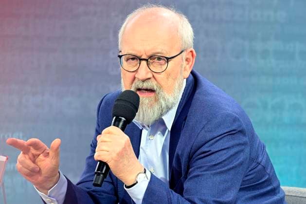 Herfried Münkler bei einem Autorengespräch auf der Literaturbühne in der Glashalle auf der Leipziger Buchmesse 2025 auf dem Messegelände. Leipzig, 27.03.2025