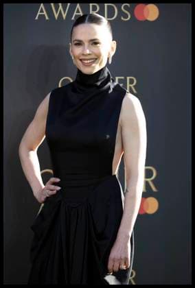 . 06 04 2025. London, United Kingdom. Hayley Atwell arriving at the Olivier Awards in London.  xStephenxLockx xi-Imagesx IIM-25866-0048