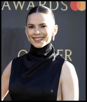 . 06 04 2025. London, United Kingdom. Hayley Atwell arriving at the Olivier Awards in London.  xStephenxLockx xi-Imagesx IIM-25866-0049
