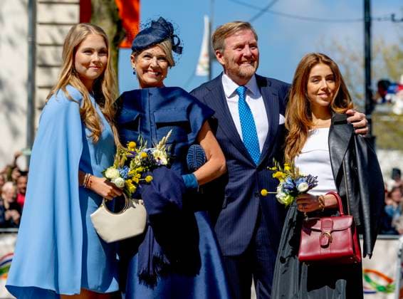 Bilder des Jahres 2025, Entertainment 04 April Entertainment Themen der Woche KW17 Entertainment Bilder des Tages 26-04-2025 Koningsdag King Willem-Alexander and Queen Maxima and Princess Amalia and Princess Alexia during Kingsday in Doetinchem. Â  Copyright: xPPEx