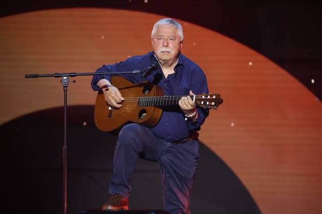 Bilder des Jahres 2025, Entertainment 05 Mai Entertainment Themen der Woche KW19 Entertainment Bilder des Tages Wolf Biermann bei Verleihung DEUTSCHER FILMPREIS 2025 in Berlin Copyright: xEventpressxFuhrx