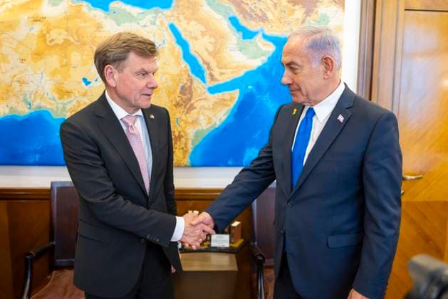 Bilder des Jahres 2025, News 05 Mai Johann Wadephul (CDU), Bundesaussenminister, reist nach Israel und in die Palaestinensischen Gebiete. Hier mit dem Ministerpraesidenten des Staates Israel, Benjamin Netanjahu . Jerusalem, 11.05.2025. Fotografiert im Auftrag des Auswaertigen Amtes Jerusalem Israel Copyright: xThomasxImo AAx
