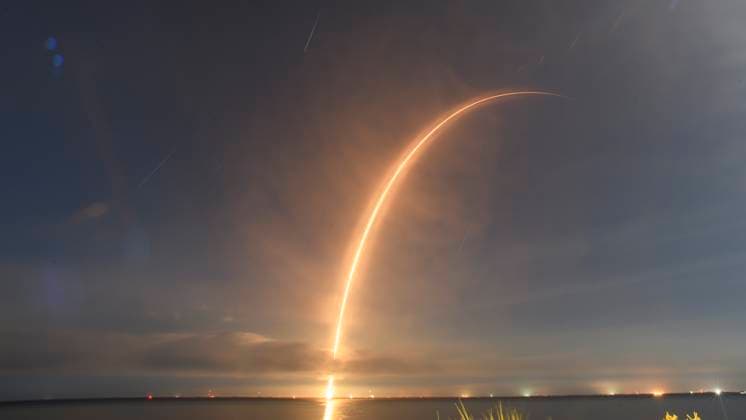 May 13, 2025, Merritt Island, Florida, USA: A SpaceX Falcon 9 rocket carrying 28 Starlink satellites lifts off from Space Launch Complex 39A at NASAÃ¢â‚¬â ¢s Kennedy Space Center in Florida, at 1:02 a.m. EDT on May 13, 2025. Merritt Island USA - ZUMAb268 20250513_znp_b268_001 Copyright: xJenniferxBriggsx