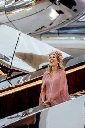 15-05-2025 Rotterdam Queen Maxima attended the opening of the art museum Fenix, located in a restored monumental warehouse from 1923 that stands on the quay of departure and arrival, the place where millions of people started a new life about migration in Rotterdam. Â  Copyright: xPPEx