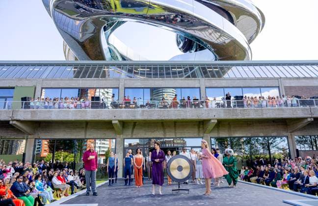 15-05-2025 Rotterdam Queen Maxima attended the opening of the art museum Fenix, located in a restored monumental warehouse from 1923 that stands on the quay of departure and arrival, the place where millions of people started a new life about migration in Rotterdam. Â  Copyright: xPPEx