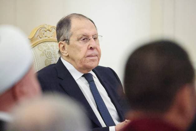 RUSSIA, MOSCOW - MAY 20, 2025: Russia s Foreign Minister Sergei Lavrov attends a reception marking the Christian feast of Easter at the Russian Foreign Ministry s Reception House Moscow Russia  - ZUMAt113 20250520_zaa_t113_092 Copyright: xYevgenyxMessmanx