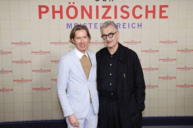 Bilder des Jahres 2025, Entertainment 05 Mai Entertainment Themen der Woche KW21 Entertainment Bilder des Tages Wes Anderson und Wim Wenders bei der Der Phoenizische Meisterstreich Film Premiere am 22.05.2025 in Berlin Der Phoenizische Meisterstreich Filmpremiere in Berlin