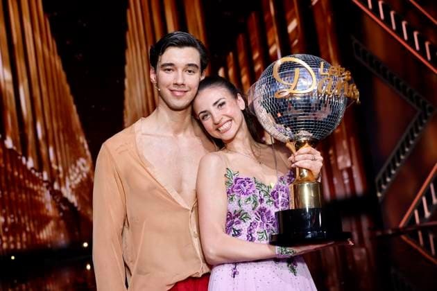 Golfprofi Diego Pooth und Tänzerin Ekaterina Leonova gewinnen das Finale der 18. Staffel der RTL-Tanzshow Lets Dance im Coloneum. Köln, 23.05.2025 NRW Deutschland Copyright: xChristophxHardtx