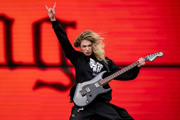 Bilder des Jahres 2025, Entertainment 06 Juni Entertainment Themen der Woche KW23 Entertainment Bilder des Tages Nuerburg GER, Rock am Ring 2025 Tag 3, Festival, 08.06.2025 Daniela Villarreal Velez von The Warning GER, Rock am Ring 2025 Tag 3, Festival, 08.06.2025 Copyright: xEibner-Pressefoto DanielxREINELTx EP_DRT