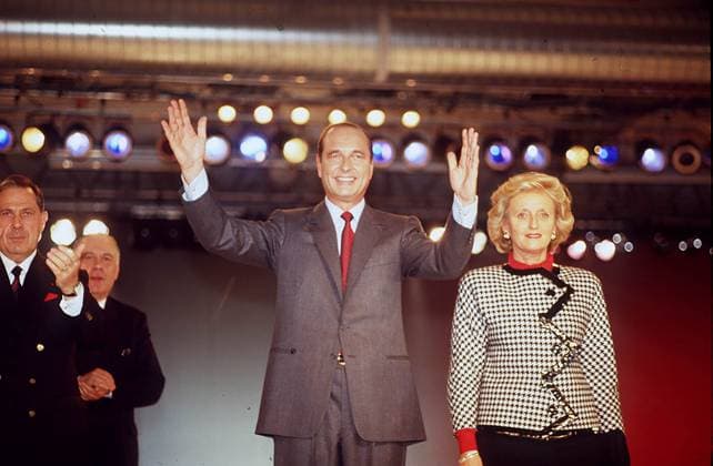 ARCHIVES - JACQUES CHIRAC AVEC BERNADETTE AU FONDS CHARLES PASQUA LORS DU CONGRES EXTRAORDINAIRE DU RPR France Copyright: xAGENCEx xBESTIMAGExAGENCEx xBESTIMAGEx