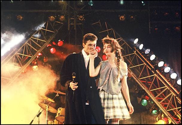 ARCHIVES - MARC LAVOINE ET CATHERINE RINGER A L ANNIVERSAIRE DE CANAL PLUS EN 1985 ARCHIVES PLAN AMERICAIN PLATEAU DE TELE SCENE CANAL PLUS France Copyright: xAGENCEx xBESTIMAGExAGENCEx xBESTIMAGEx