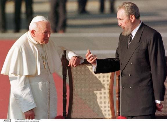 PAPE JEAN-PAUL II CUBA LA HAVANNE FIDEL CASTRO AEROPORT VISITE PLAN SERRE Copyright: xDOMINIQUExJACOVIDESx xBESTIMAGExDOMINIQUExJACOVIDESx xBESTIMAGEx