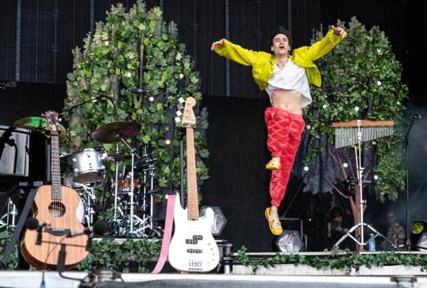 Entertainment Themen der Woche KW26 Bilder des Jahres 2025, Entertainment 06 Juni Entertainment Bilder des Tages DENMARK Tinderbox music festival 2025 British Jacob Collier performs at Tinderbox music festival in Odense on Friday, June 27, 2025. , Odense Denmark Copyright: HellexArensbak HellexArensbakx spdk20250627-182728-L