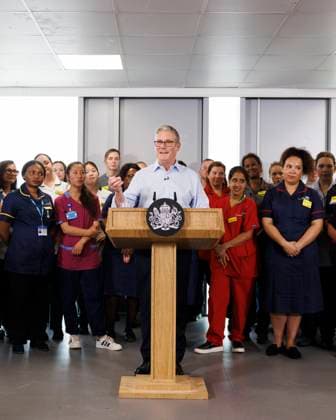 Prime Minister Keir Starmer visits Ludwig Guttmann health centre 03 07 2025. London, United Kingdom. Prime Minister Keir Starmer visits the Sir Ludwig Guttmann Health Centre as the government announces its 10 year health plan., Credit:Simon Dawson Avalon United Kingdom, Greater London, London  Copyright: xSimonxDawsonx xAvalonx 1018105038
