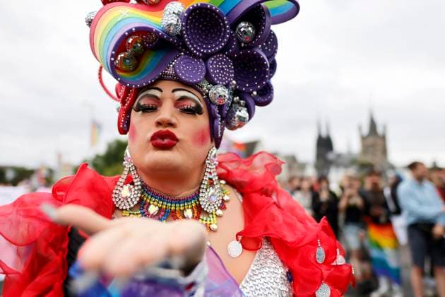 Bilder des Jahres 2025, News 07 Juli News Themen der Woche KW27 News Bilder des Tages CSD-Besucher auf der alljährlichen CSD-Parade im Rahmen des Cologne Pride 2025 in Köln. Köln, 06.07.2025 NRW Deutschland Copyright: xChristophxHardtx