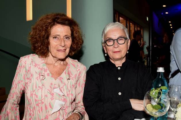 Rachel Salamander Literaturwissenschaftlerin Barbara Mundel Kammerspiele Theater intendantin Muenchen 14.07.2025 Muenchner Volkstheater Kultur-Sommer-Empfang von Dieter Reiter Oberbuegermeister Muenchen Muenchen
