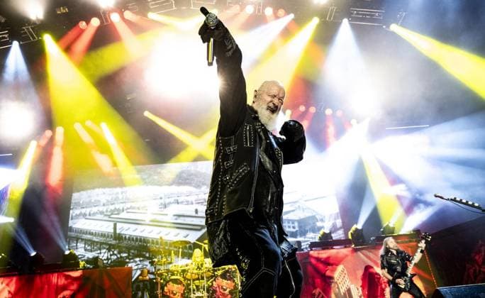 Bilder des Jahres 2025, Entertainment 07 Juli Judas Priest in Oberhausen ** NUR FÜR REDAKTIONELLE ZWECKE ** EDITORIAL USE ONLY **<p>Die britische Heavy Metal Band Judas Priest spielt am 20. Juli 2025 im Rahmen ihrer Invincible Shield -Tour in der Rudolf-Weber-Arena in Oberhausen. Deutschland Nordrhein Westfalen Oberhausen Copyright: SebastianxKonopka