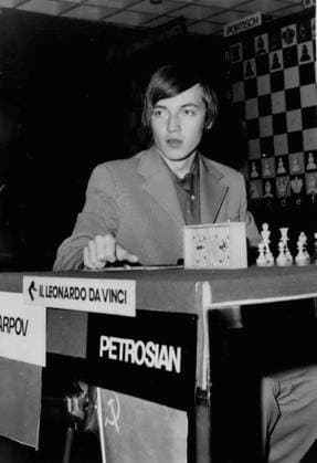 Spiele Videospiele 09. September 1975 - Urilan, September 1975 Internationales Schachturnier Finale - wichtigster Herausforderer ist die UdSSR KARPOV, Anatoly