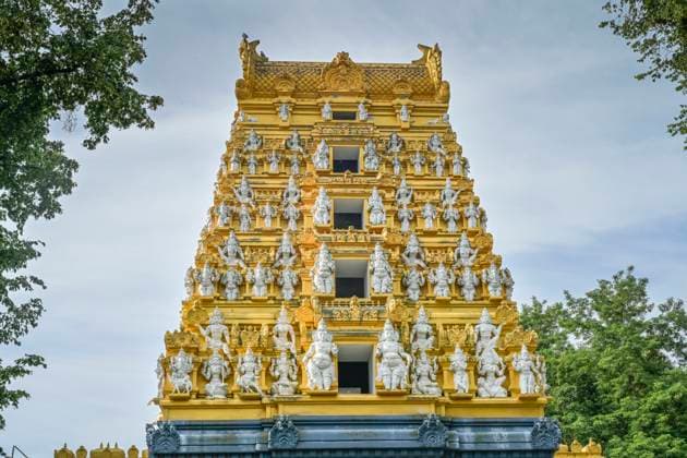 Sri Ganesha Hindu Tempel, Hasenheide, Neukölln, Berlin, Deutschland
