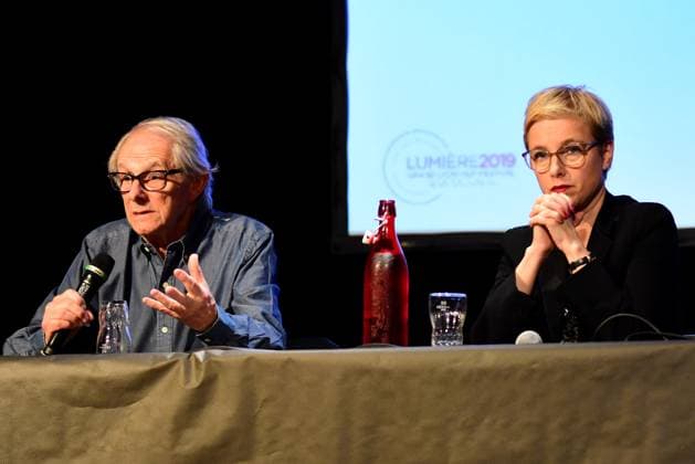 Clémentine Autain - Masterclass de Ken Loach au festival Lumière 2019 à Lyon le 17 octobre 2019. Romain Doucelin Bestimage Ken Loach masterclass during Lyon Lumieres festival 2019 on october 17th 2019 Lyon France Copyright: xRomainxDoucelinx xBestimagexRomainxDoucelinx xBestimagex