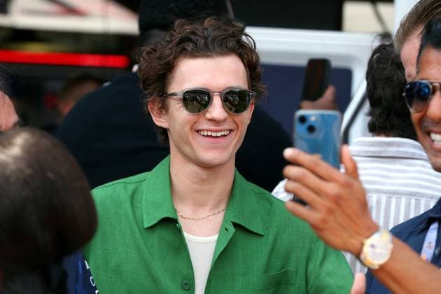 Tom Holland lors du Grand Prix de Formule 1 (F1) de Monaco, le 28 mai 2023. Jean-François Ottonello Nice-Matin Bestimage Celebrities at the Formula 1 (F1) Grand Prix of Monaco, on May 28, 2023. Monaco Monaco