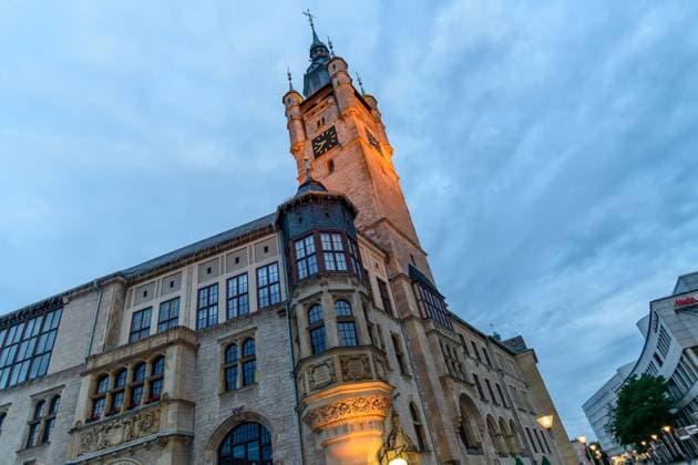 dessau, germany, 25 july 2025, city hall