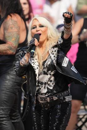 ZDF-Fernsehgarten 2025. Doro Pesch im ZDF Fernsehgarten - Motto Miami Vibes am 17.08.2025 in Mainz. Mainz ZDF Fernsehgarten Rheinland-Pfalz