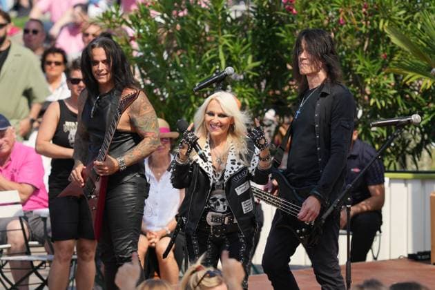 ZDF-Fernsehgarten 2025. Doro Pesch im ZDF Fernsehgarten - Motto Miami Vibes am 17.08.2025 in Mainz. Mainz ZDF Fernsehgarten Rheinland-Pfalz